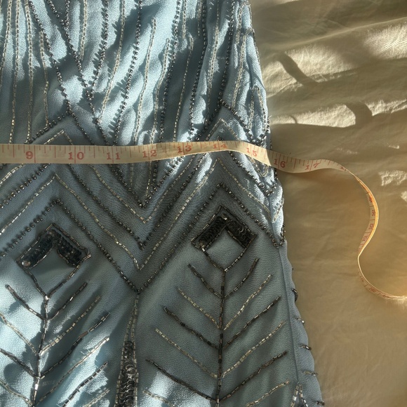 Blue Flapper 20s Style Dress - Picture 15 of 15